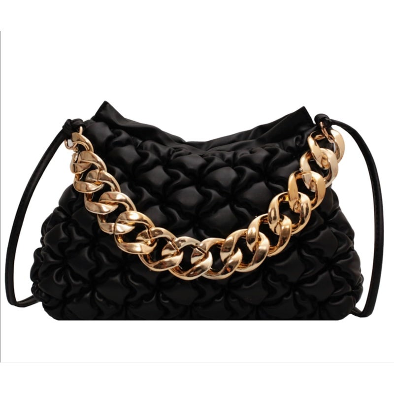 AUMEY Handbag Chain Straps Acrylic Purse Chain Strap Fashionable Replacement Purse Clutches Handles for Purse Handbags DIY Crafts, 15.7 inch of Each (MSL02-Gold) - Image 4
